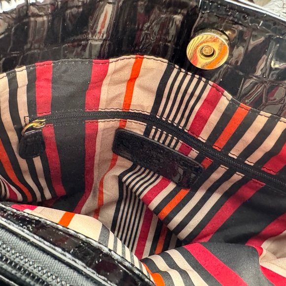 Anne Klein Black Croc-Embossed Tote Bag - Picture 10 of 16